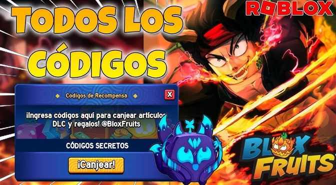 Nuevos códigos de Blox Fruits Roblox